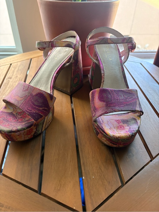 CECELIA NEW YORK Shoes - CECILIA NEW YORK Pink Floral Platform Sandals